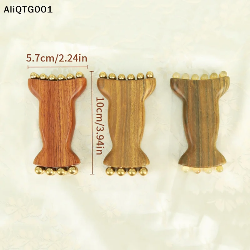 أداة رفع اللفافة للوجه من الخرز الذهبي النحاسي تدليك تجميل الخد غوا شا ومدلك التصريف اللمفاوي للزناد الاحترافي