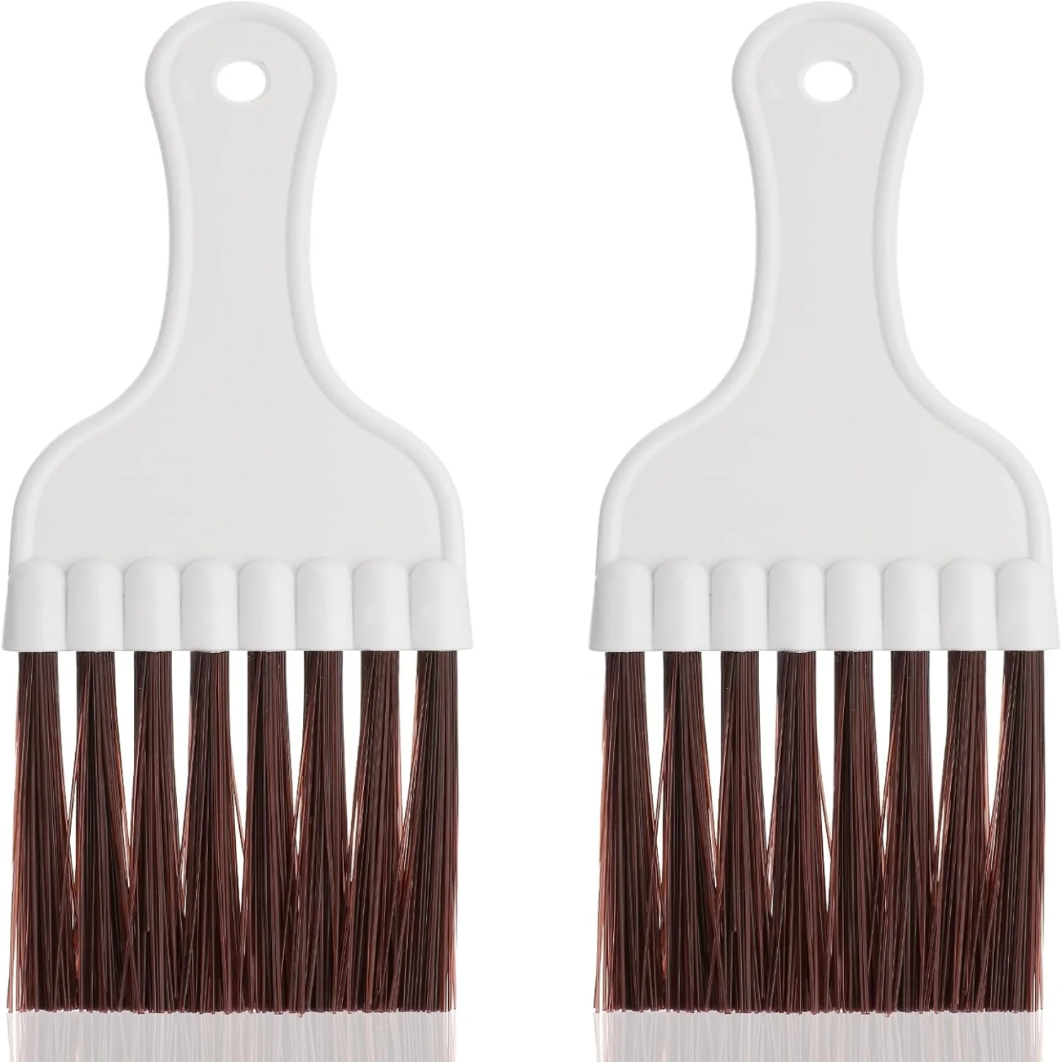 エアコンコンデンサーフィンクリーニングブラシ2個、小型冷蔵庫ラジエーターコイルクリーニング泡立て器ブラシ、プラスチックAC HVAC Evapo