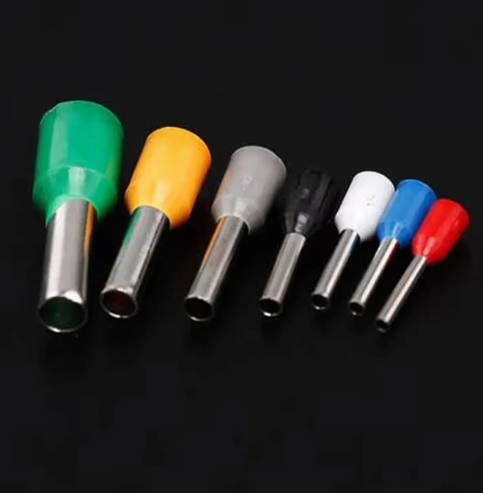 600 Pcs Copper Wire Crimp Tube Connector Spade Insulated Cord End Cable Wire Terminal Kit DIY Hand Tool Set For 22-10AWG