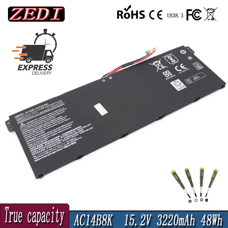 

ZD Original AC14B8K Battery For Acer Aspire CB3-111 CB5-311 ES1-511 ES1-512 ES1-520 S1-521 ES1-531 ES1-731 E5-771G V3-371 V3-111