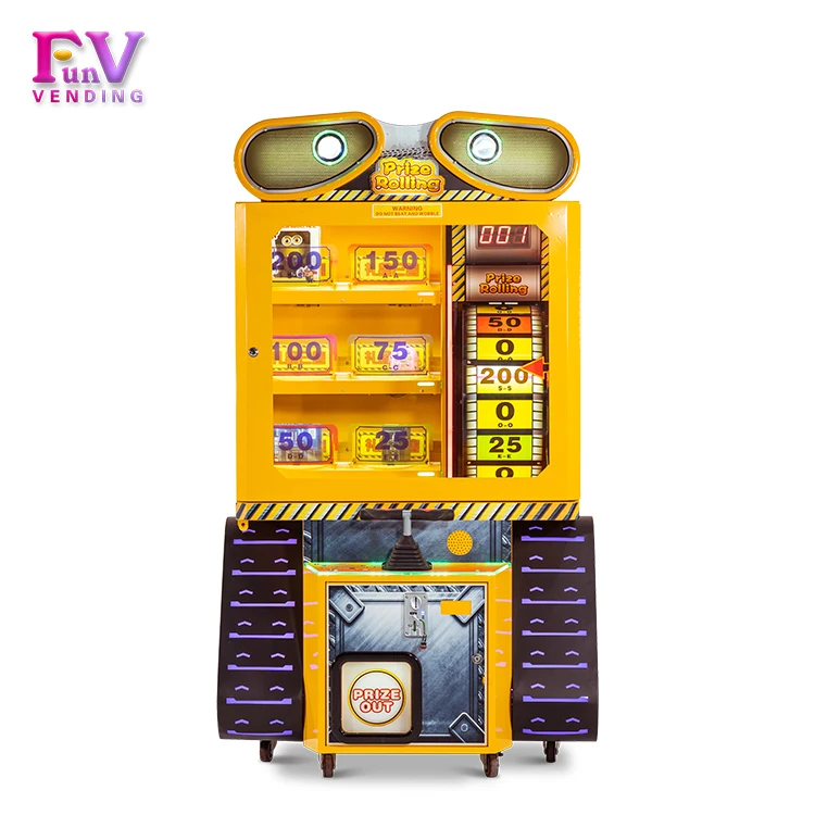 coin operated Big Bass Wheel Of Lottery Game Prize Rolling Machine for amusement