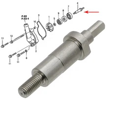 CRF 450 R Motorcross Engine Water Pump Shaft Offroad Motorcycle for HONDA CRF450R 2002 - 2008 CRF450 R 2003 2004 2005 2006 2007