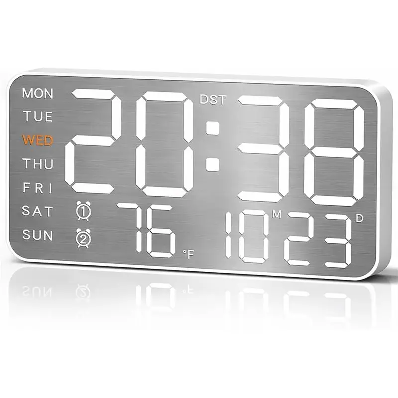 

Цифровые настенные часы с батарейным питанием для комнаты, спальни, в подарок, для молодежи и пожилых людей - [Toolmr A8]