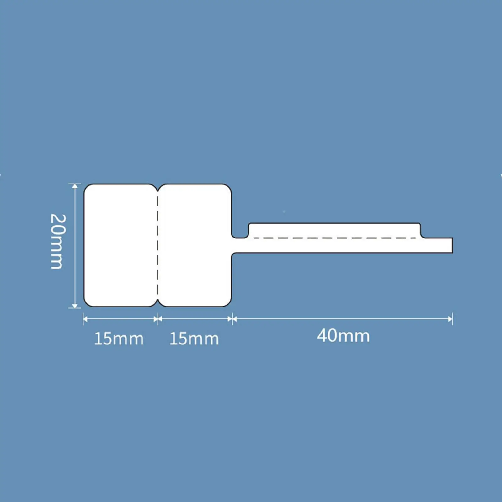 Jewelry Price Tags Thermal Paper Anti Scratch Rectangular Price Label Paper Price Identify Label for Eyeglasses Rings