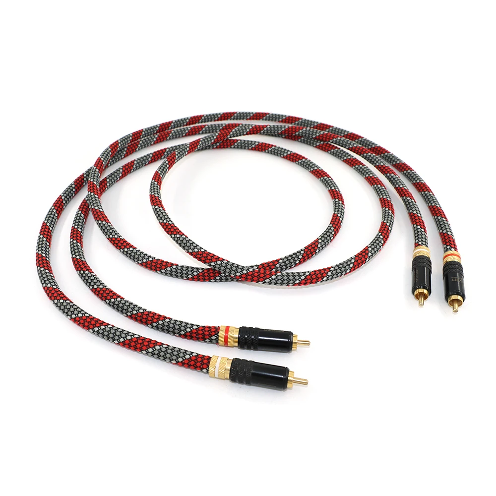 1 pair of high-end silver plated Rca audio interconnect cables