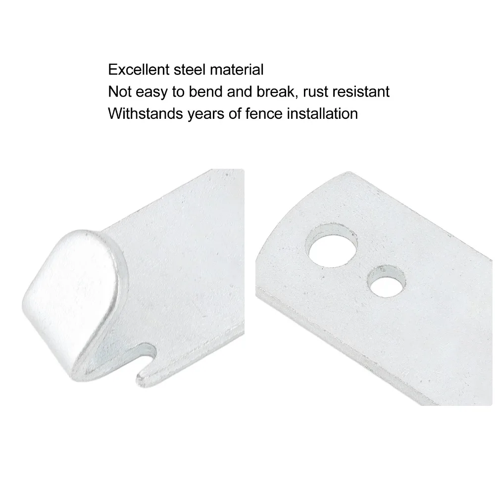 5Pcs Steel Fence Wire Twist Tool Pocket Size Key Ring Hole Agricultural Fencing Hardware Flat Design Durable Barb Fence Tool
