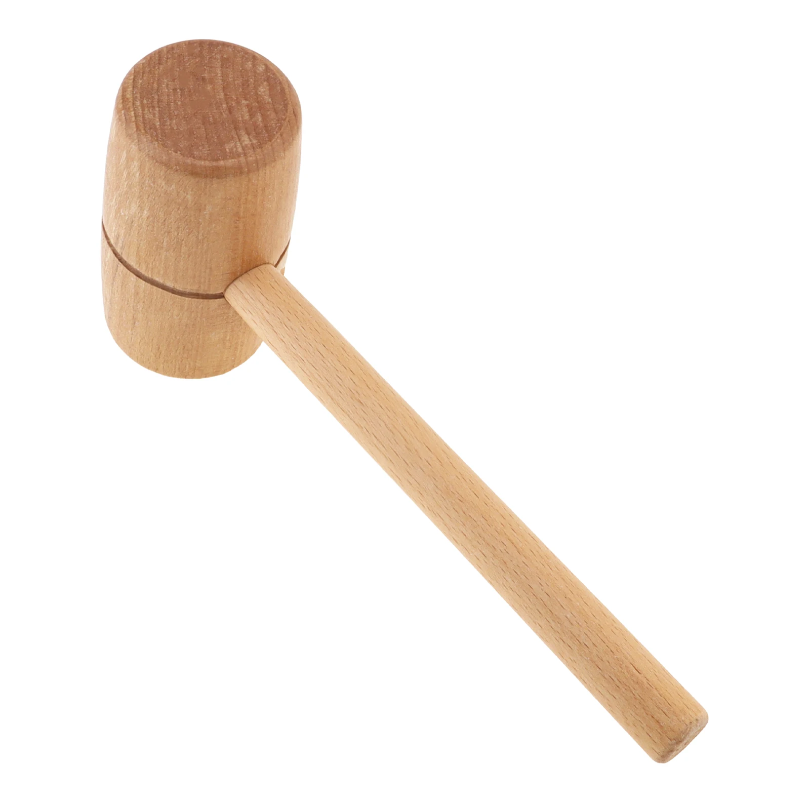Round Head Beech Wood Mallet Tools for Woodworking and Daily Projects, Solid Beech Wood Mallet