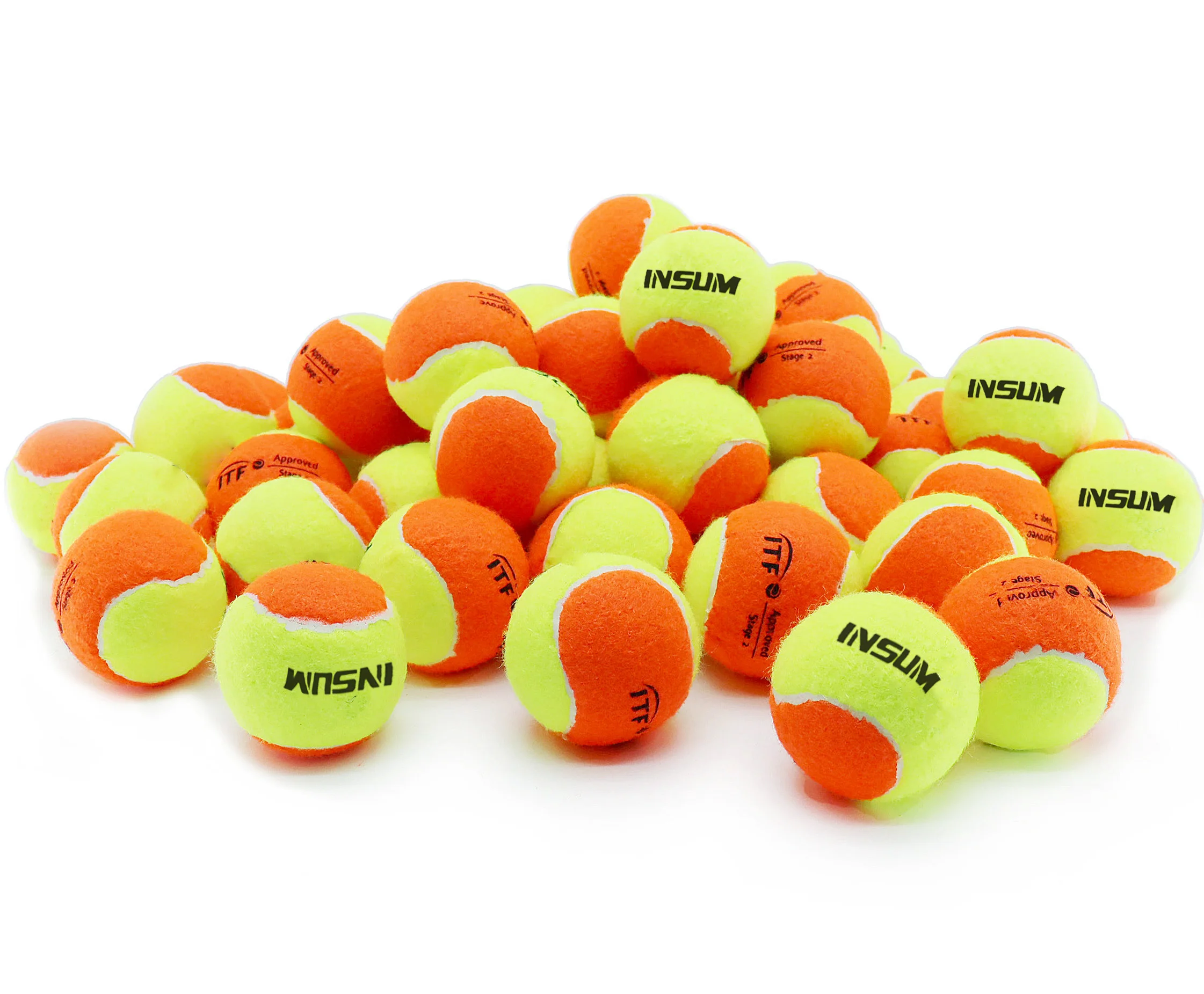 3/6/12 PCS INSUM Beach Tennis Balls 50% Standard Pressure Premium Quality Tennis Coach Balls for Beach and Outdoor Training Ball