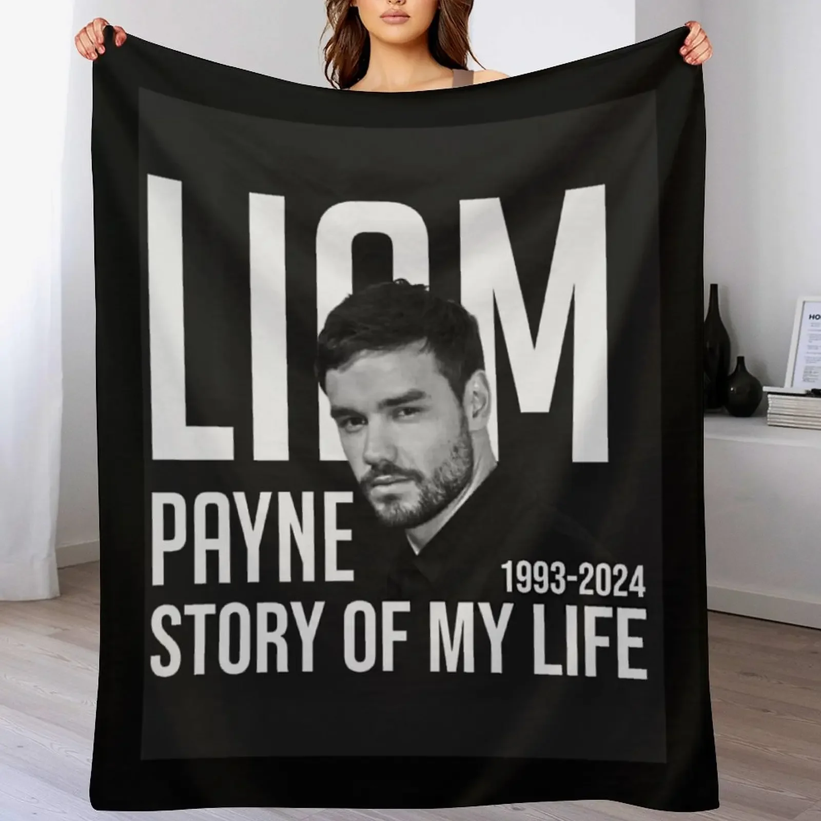 

liam payne Throw Blanket Travel Soft Plush Plaid Decorative Sofas decorative Blankets