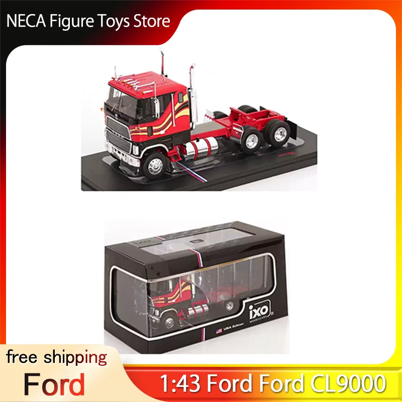 

New Product Ixo Us Version 1:43 Ford Ford Cl9000 Alloy Truck Tractor Model 1985 Car Model Collection Ornament Gifts Toy Car