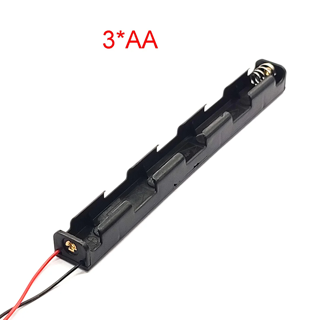 Portabatterie 4 X AA A 6V – Contenitore A Doppio Strato Con Pulsante E Clip A Molla, Per Elettronica E Progetti Digitali