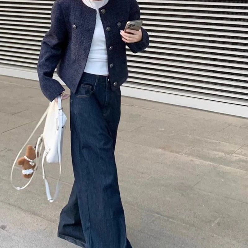 Giacca da donna autunno 2025 nuovo retrò casual corto temperamento di nicchia celebrità coreana tendenza superiore