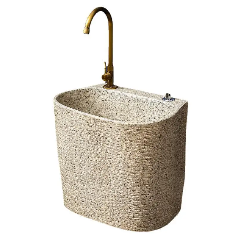 

Vintage mop pool Balcony Outdoor outdoor courtyard pier Ceramic pool Mopping basin