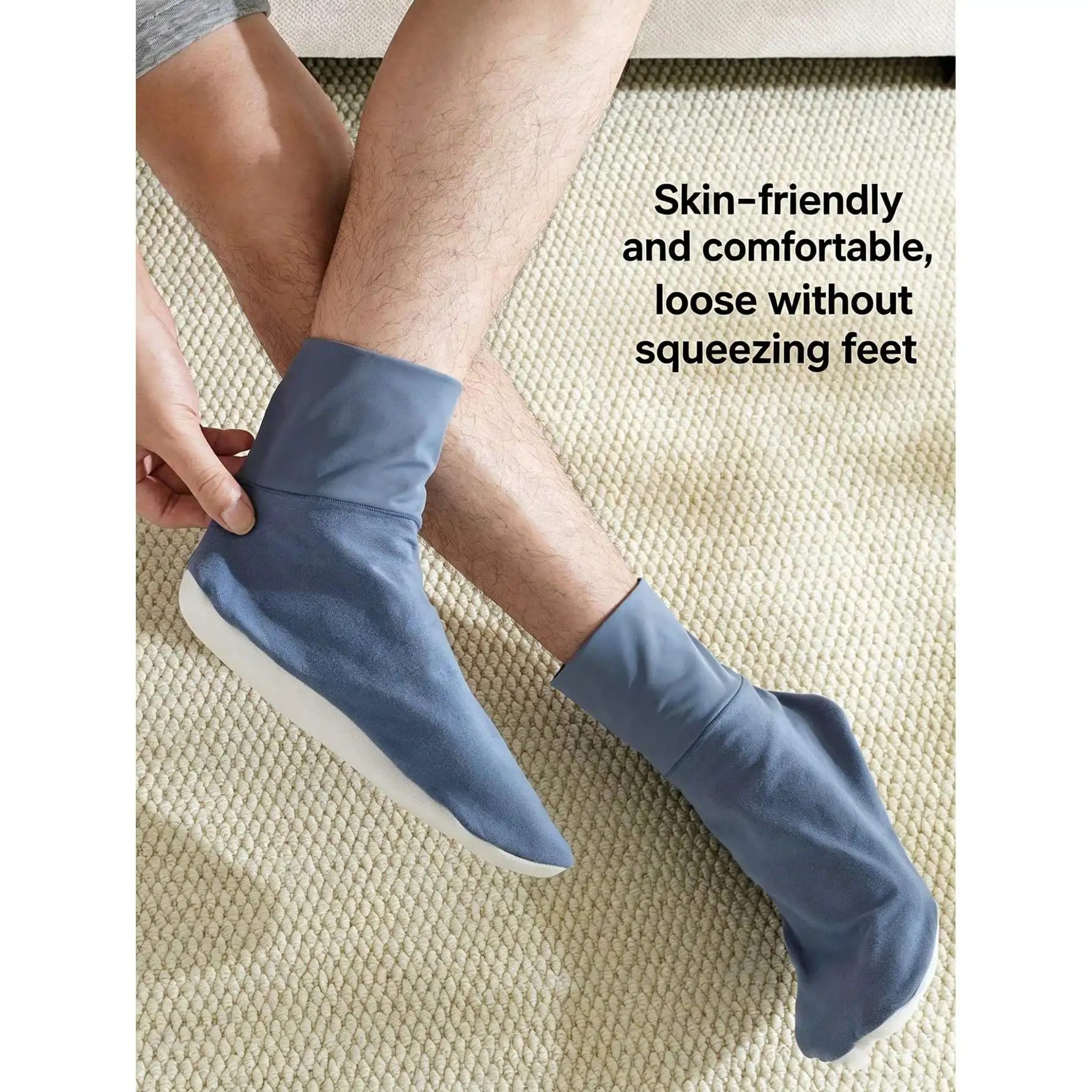 Men'S Loose Air Conditioning Socks for Sleeping, Keeping Warm, And Combating Cold And Damp at Home, Floor Socks