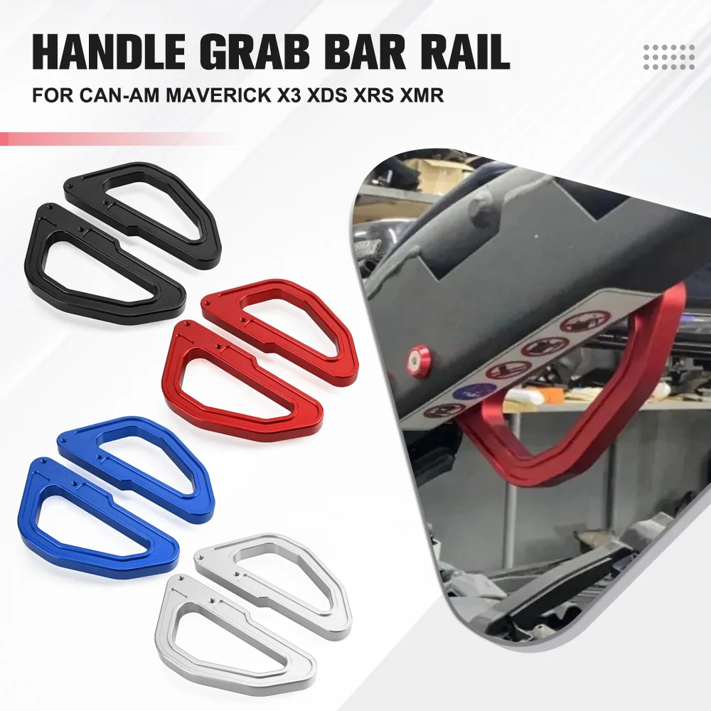 

For CanAm Aluminum Roll Bar Grab Handles For Can-Am Maverick X3 XDS XRS XMR XRC Turbo RR X3 2017-2021 2020 2019 2018 Heavy Duty