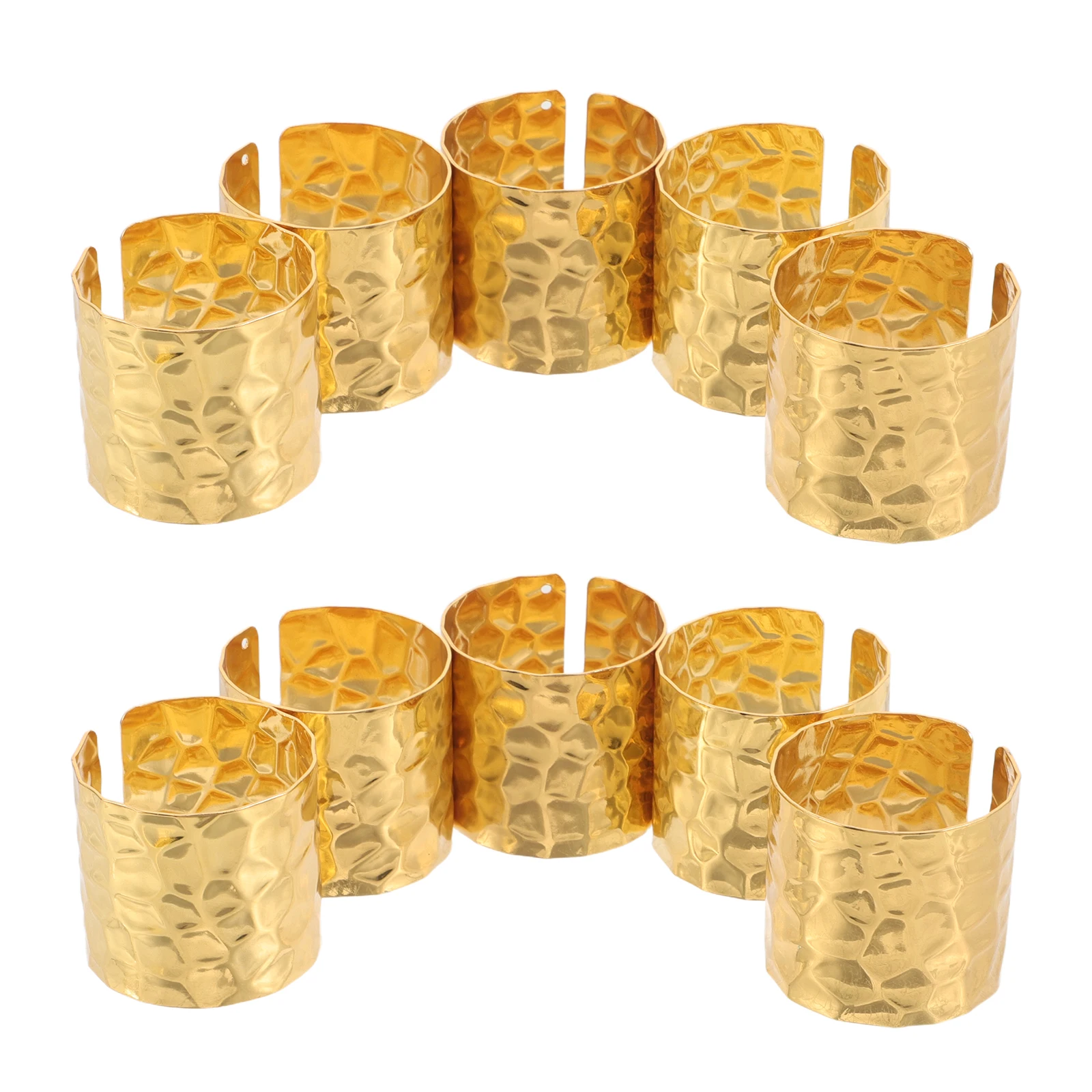 

12pcs Rings Farmhouse Festival Metal Round Gold Holders Banquet Cloth Table Ring Serviette Buckles Metal Buckles Gold Clasp