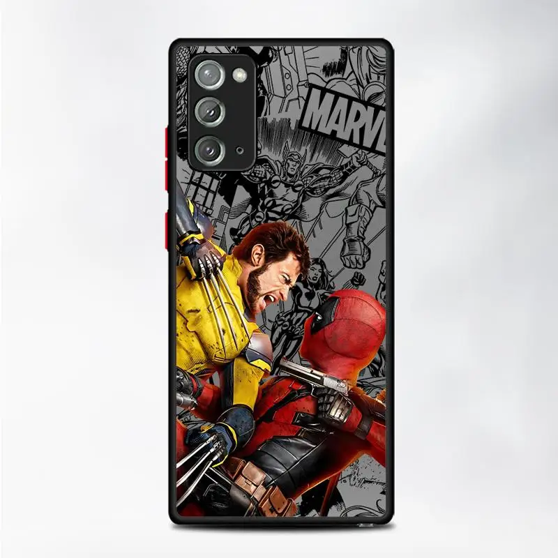 Phone Case For Samsung Galaxy 10 Plus Note 20 Ultra Note 8 9 S10 S9 S8+ Color Frame soft funda case Deadpool And Wolverine