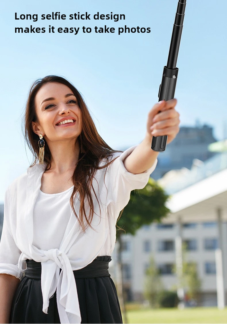 Bluetooth Selfie Stick Stabilizer AI Gesture Control 360 ° Rotation Tripod Stand Anti-shake Face Tracking Selfie Stick Tripod