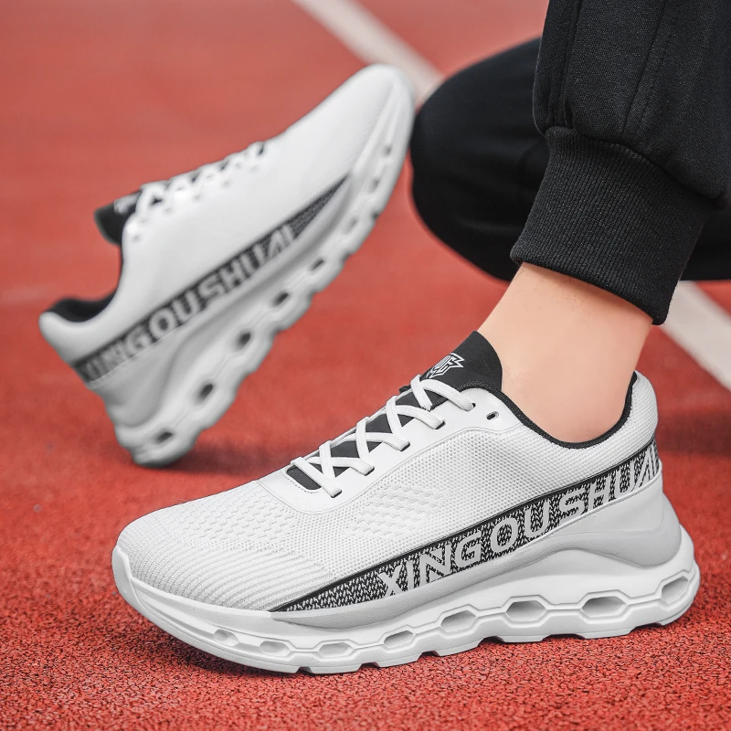 

Men's Running Shoes Luxury shoes Jogging Off-road Shoes Couple Trainer Mesh Breathable Cushioning Non-Slip Outdoor Race Sneakers