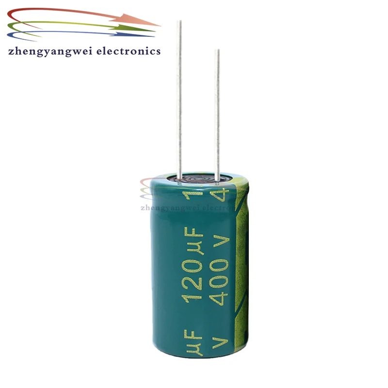 2pcs 18x30mm 400v 120uf 450v 100uf green High frequency low resistance Electrolytic Capacitor