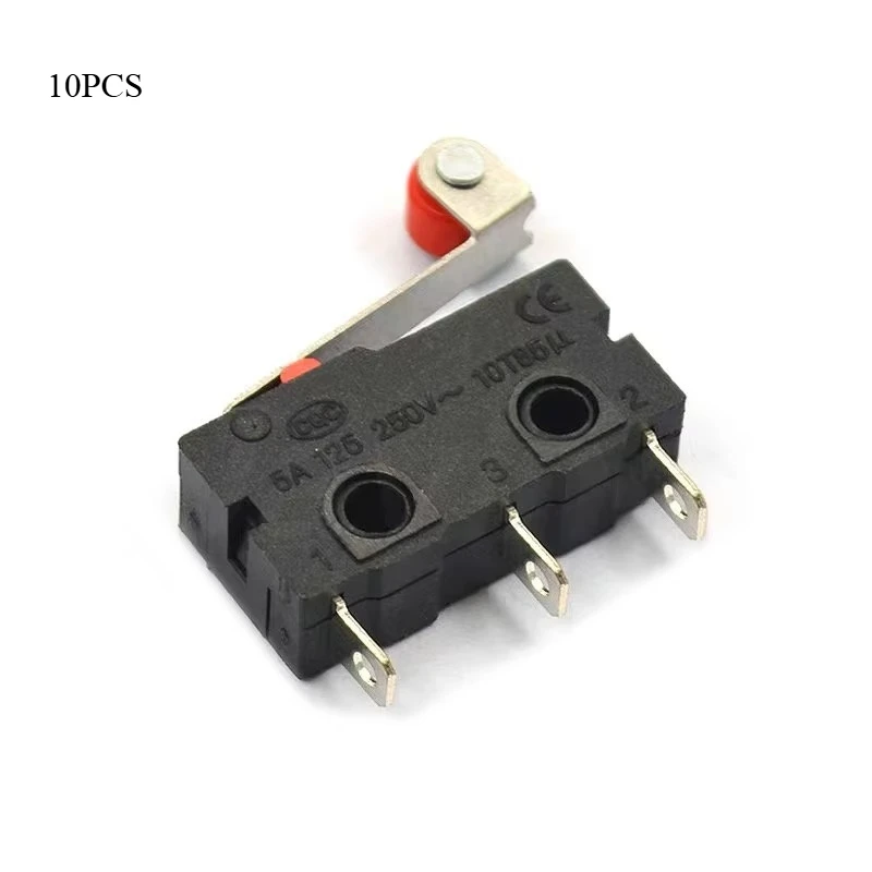 Stlxy 10 Pcs Mini Micro Limit Switch Roller Lever Arm SPDT Snap Action LOT