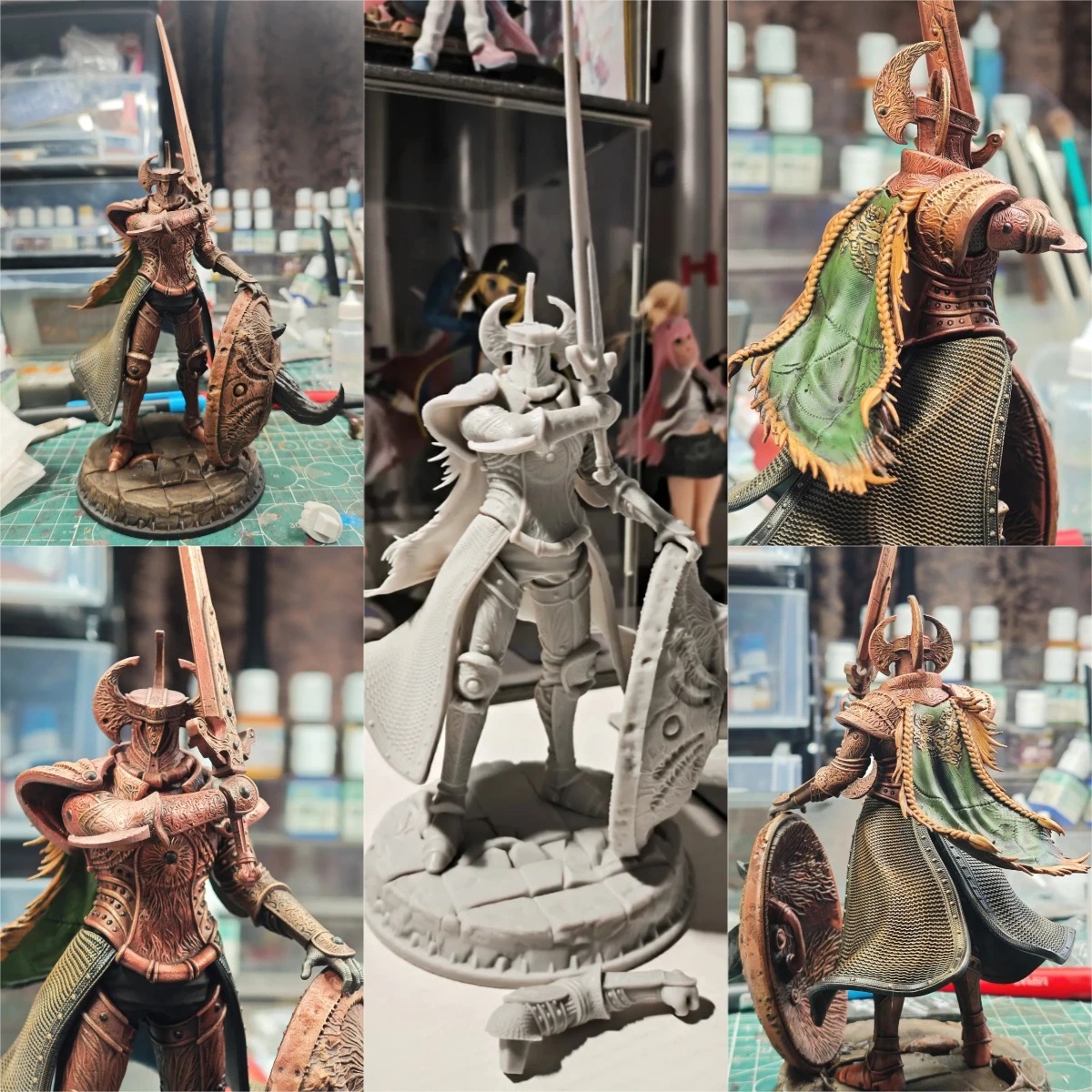 Furnace Knight No Wings VERSION 3D Printed Resin Model High Precision Figurines DIY Coloring Self-assembly Decoration Crafts