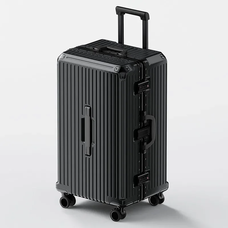 New Design Suitcase Travel Rolling Luggage Large Capacity Trunk Aluminum Frame Sturdy Suitcases Silent Universal Wheel luggage