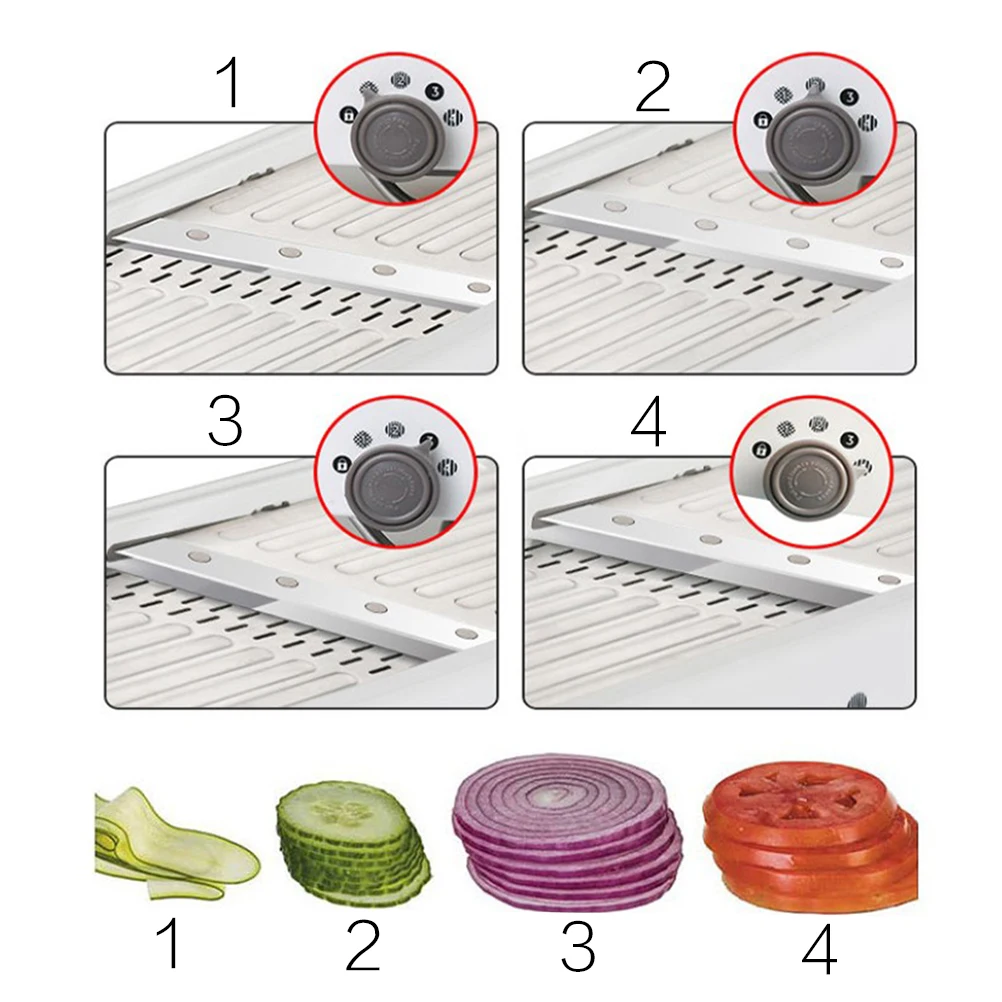 

Adjustable Cheese Cutting Machine Vegetable Shredder Swift Grater Stainless Steel Multi Function Chopper Food Slicer Potato