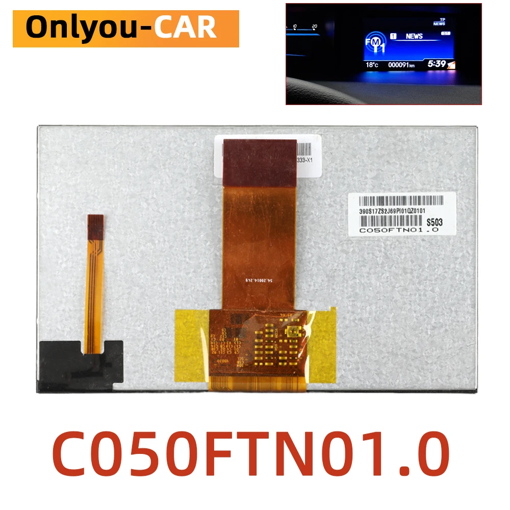 For Honda Civic 2015 LXR IMid 78260-TR0 5 inch C050FTN01.0 LCD Screen Display Instrument Replacement Parts