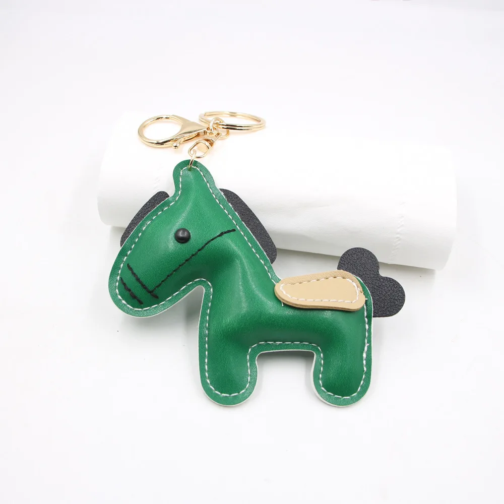 Luxury Leather Keyring Gift, Pony Handbag Pendant