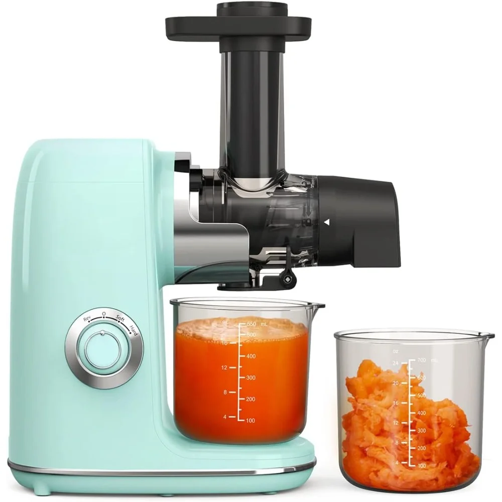 

HAOYUNMA Masticating Juicer, Slow Cold Press Juicer for Fruit and Vegetable, Without BPA, Easy to Clean, 2-Speed Mod