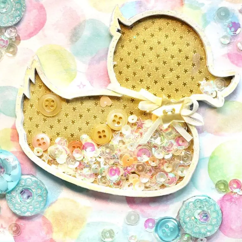 45BE Duck Shaker Metal Cutting Dies Stencil DIY Scrapbooking Embossing Template