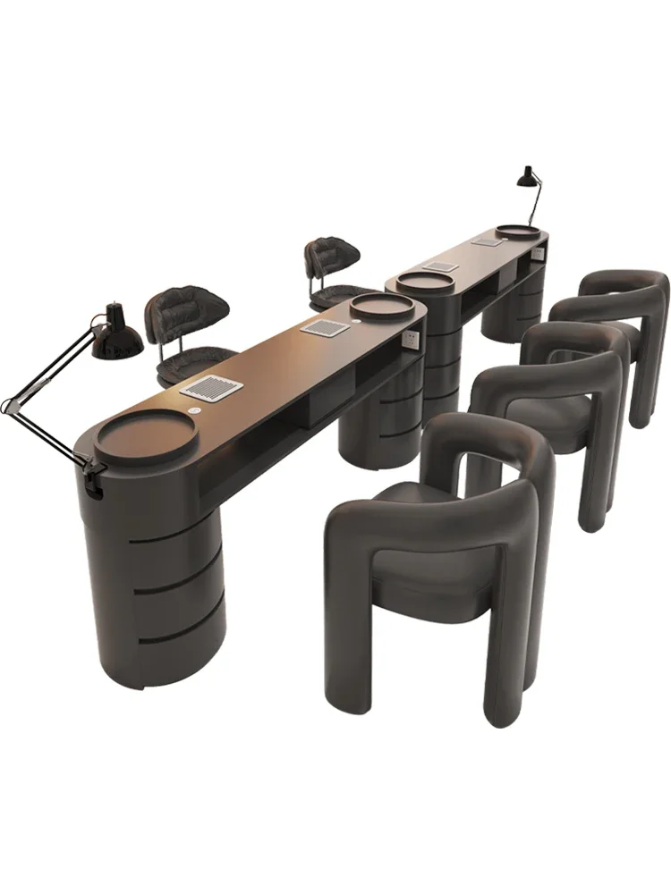 

Vacuum cleaner, nail art table and chair set, with socket, baking lamp, single and double, full set for three people