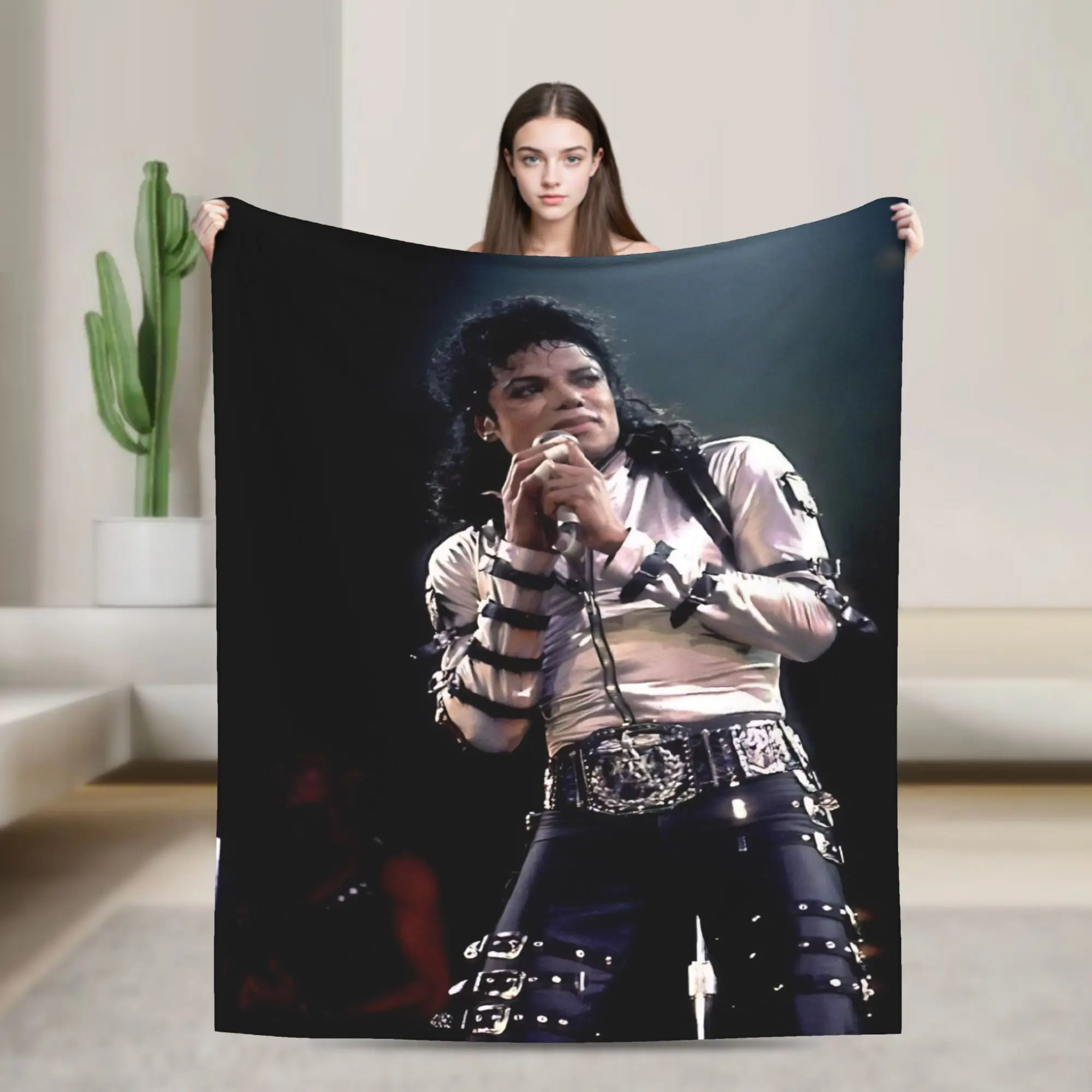 MJ King Of Pop Michael J-jackson Blankets Quality Soft  Throw Blanket Winter Kids Adult Home Decor Funny Bedspread