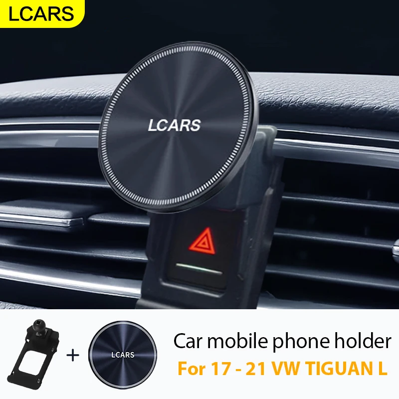 Lcars Car Phone Holder, Dedicated Magnetic Mount for Air Vent, Suitable for Volkswagen Tiguan L 2017-2021 Car Installation