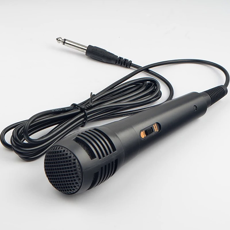 Micrófono Vocal dinámico con cable profesional para grabación de Karaoke, tubo de voz de 6,35mm/3,5mm