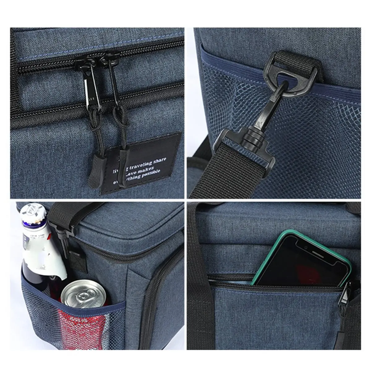 618 Mega Sale Large Capacity Insulated Lunch Bag, Portable Picnic Bag, Waterproof EVA Car Cooler.