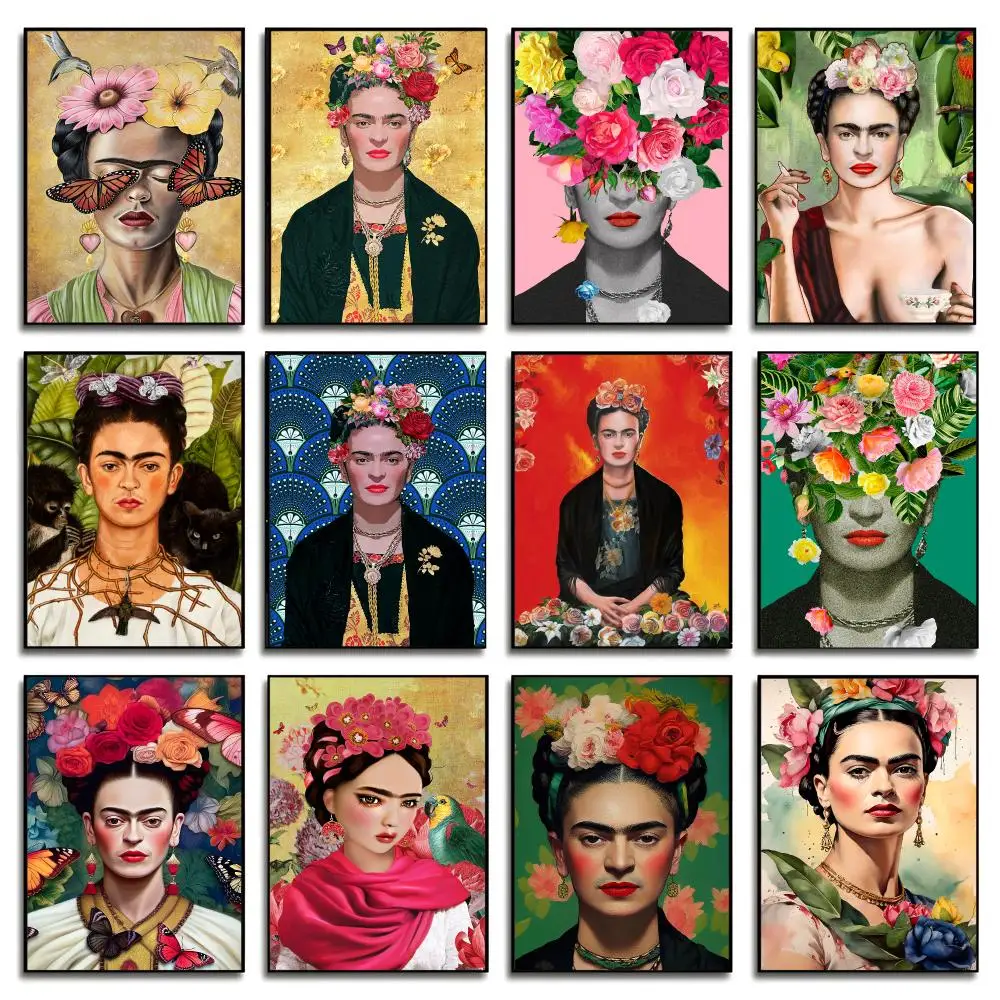 Artist F-Frida Kahlo Poster Wall Art Print Poster for Bedroom Living Room Decoration Home Decor Gift Room Artwork