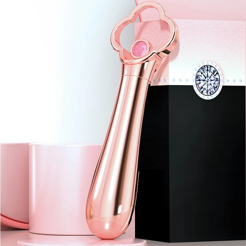 1Set leichter Luxus-Mehrfrequenz-Stoßdämpfer aus Metall mit schalla bsor bieren dem Puls, wasserdichter Mikro vibrator
