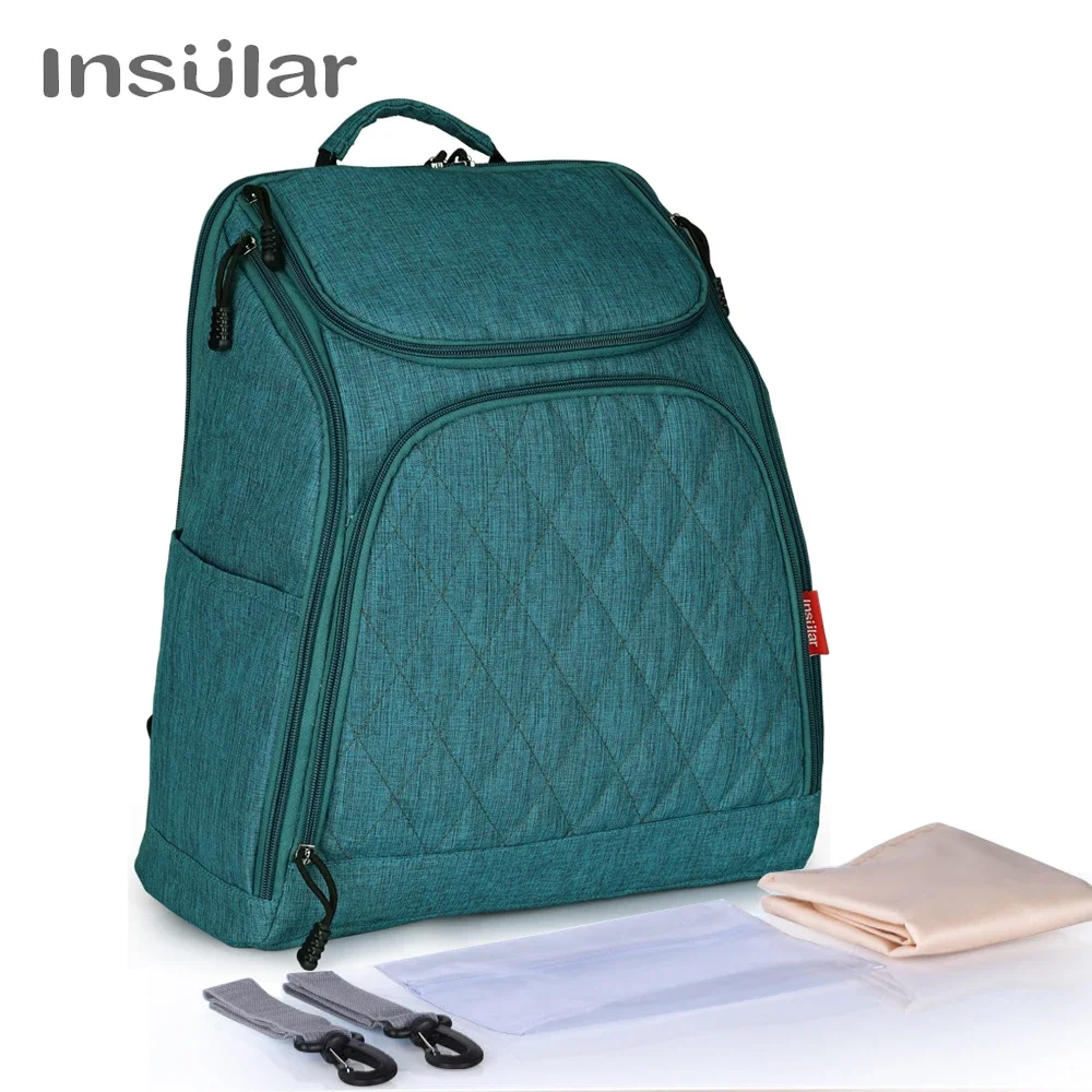 Insular Brand Baby Nappy Changing Bags Large Capacity Maternity Mummy Diaper Backpack Baby Stroller Bag Portable Mother Backpack