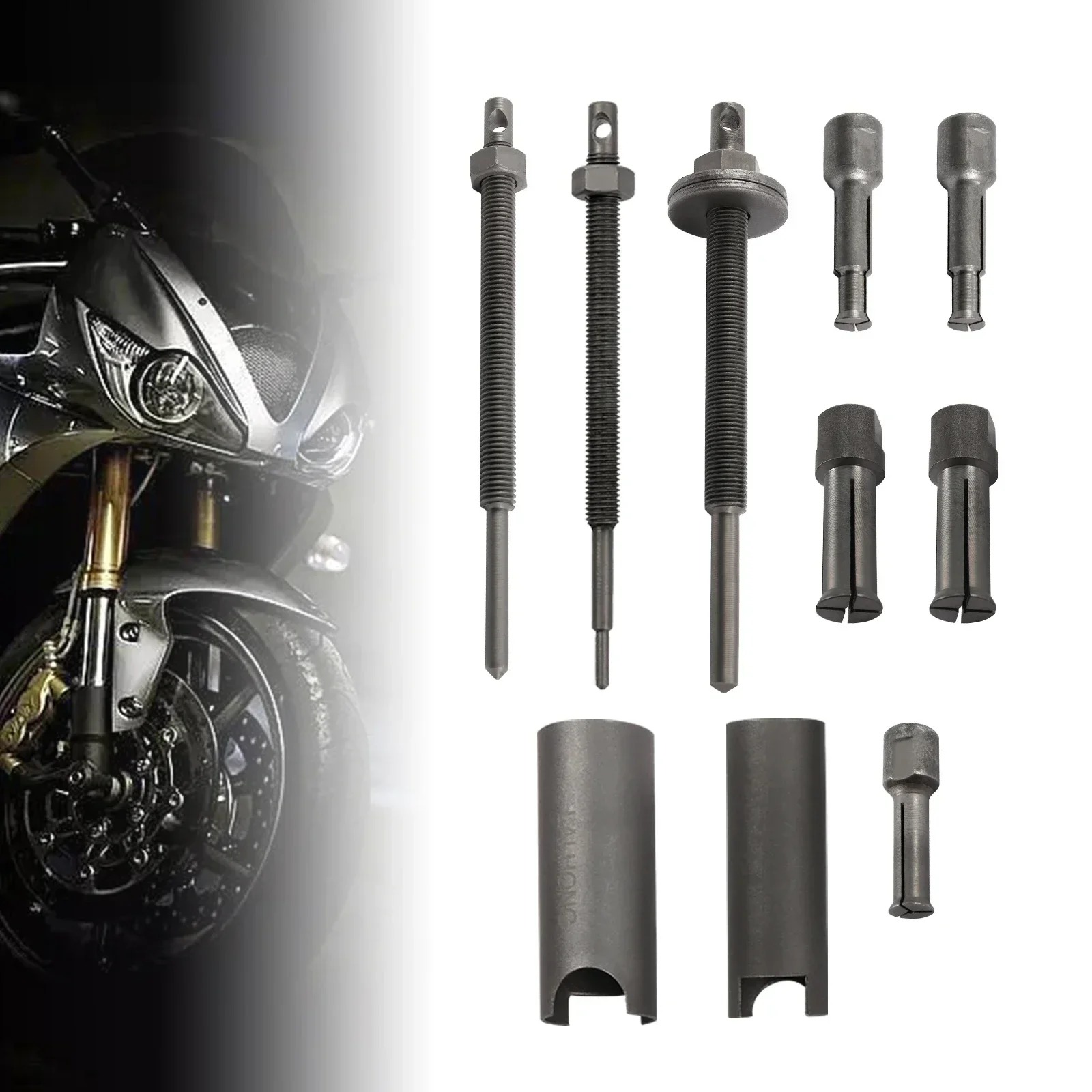 

8PCS Motorcycle Bearing Pullers 9-30mm Motorcycle Internal Bearing Removal Tool Kit Inner Bearing Extractor Kit