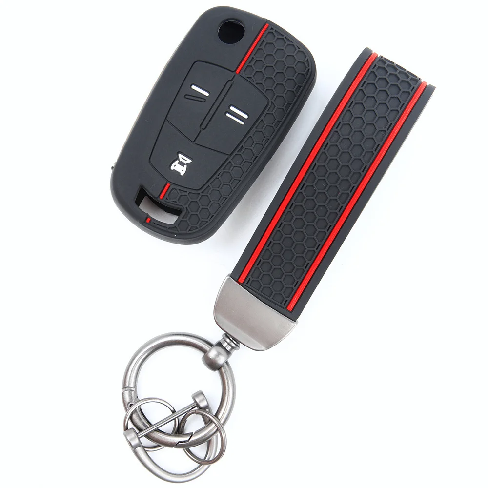 For Opel Astra Zafira Corsa Vectra Meriva Insignia Protective Silicone Remote Key Case Compact Wristlet Easy Install