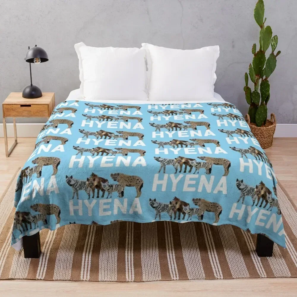 H is for Hyena Throw Blanket Lightweight Cozy Blanket for Bed Sofa