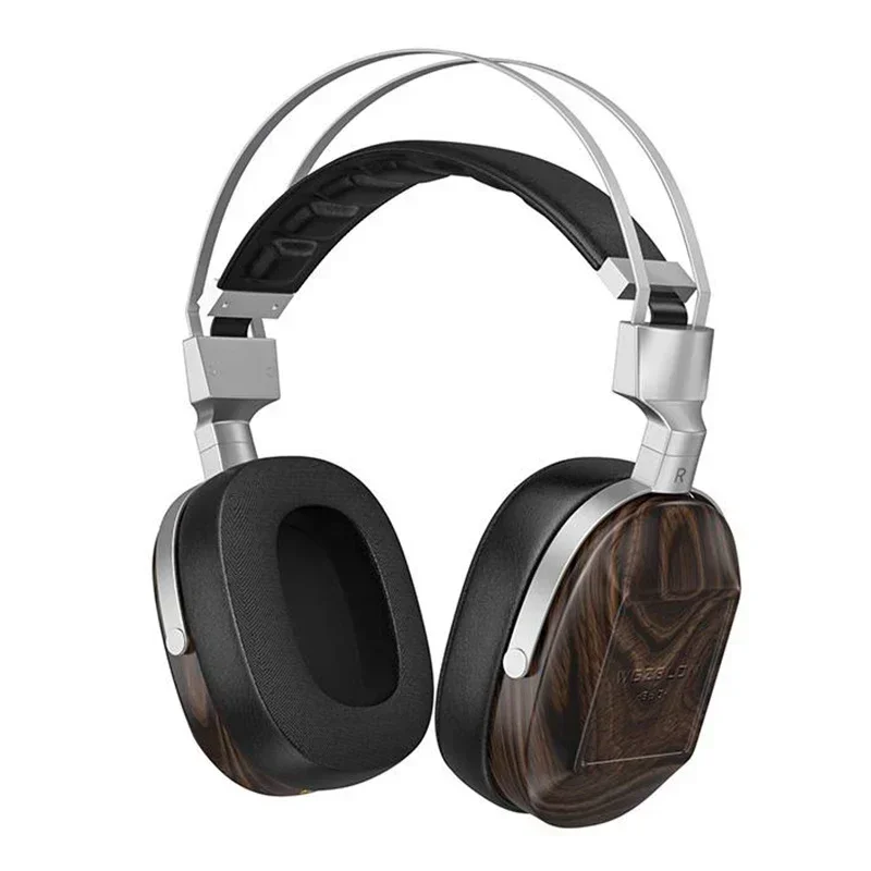 WGZBLON B60 High-Fidelity Headphones, 50mm Beryllium Coated Diaphragm, Wooden, High-Fidelity, High-Purity Copper Wire