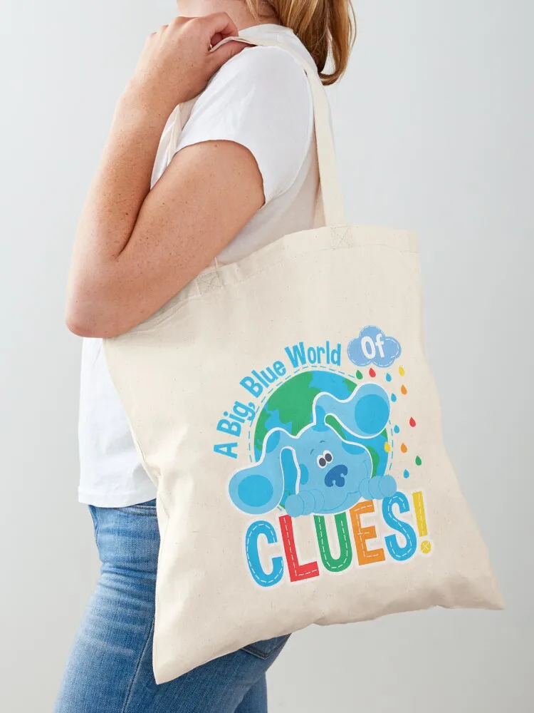 

Blue's Clues & You A Big Blue World Of Clues! Tote Bag Lady bags Handbags women Eco bag Canvas stote bag