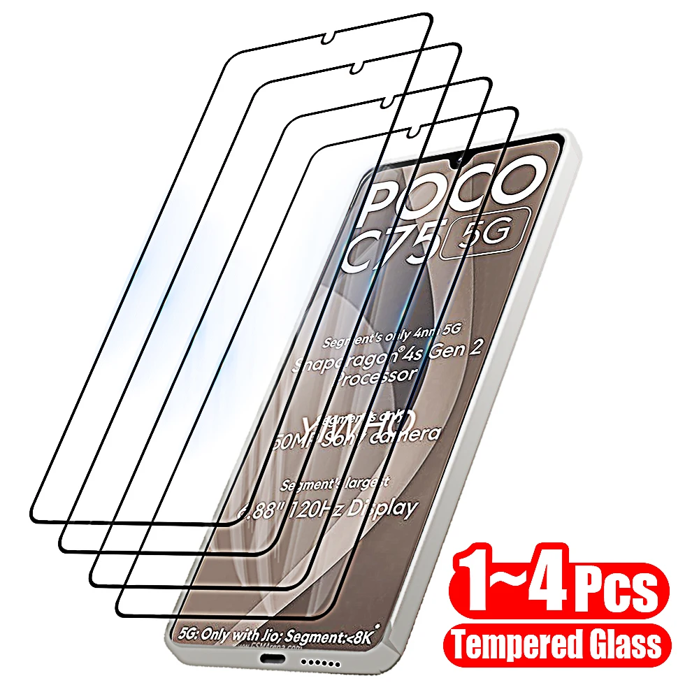 1-4pcs-vidro-protetor-para-xiaomi-poco-c75-5g-4g-c65-c61-c51-c55-c50-c40-c31-protetores-de-tela-de-vidro-temperado-pocco-poxo-poko