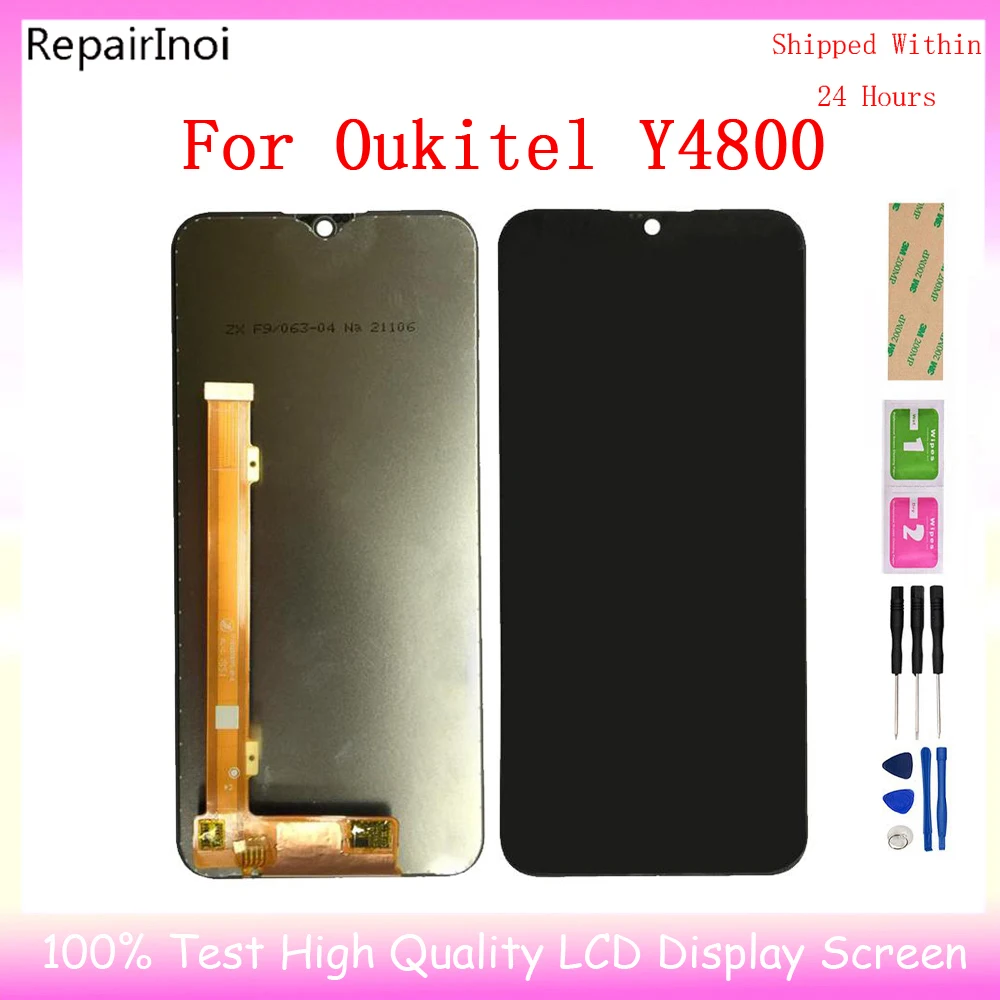 

100% Tested LCD Display For Oukitel Y4800 LCD Display Touch Screen Digitizer Assembly Replacement Parts