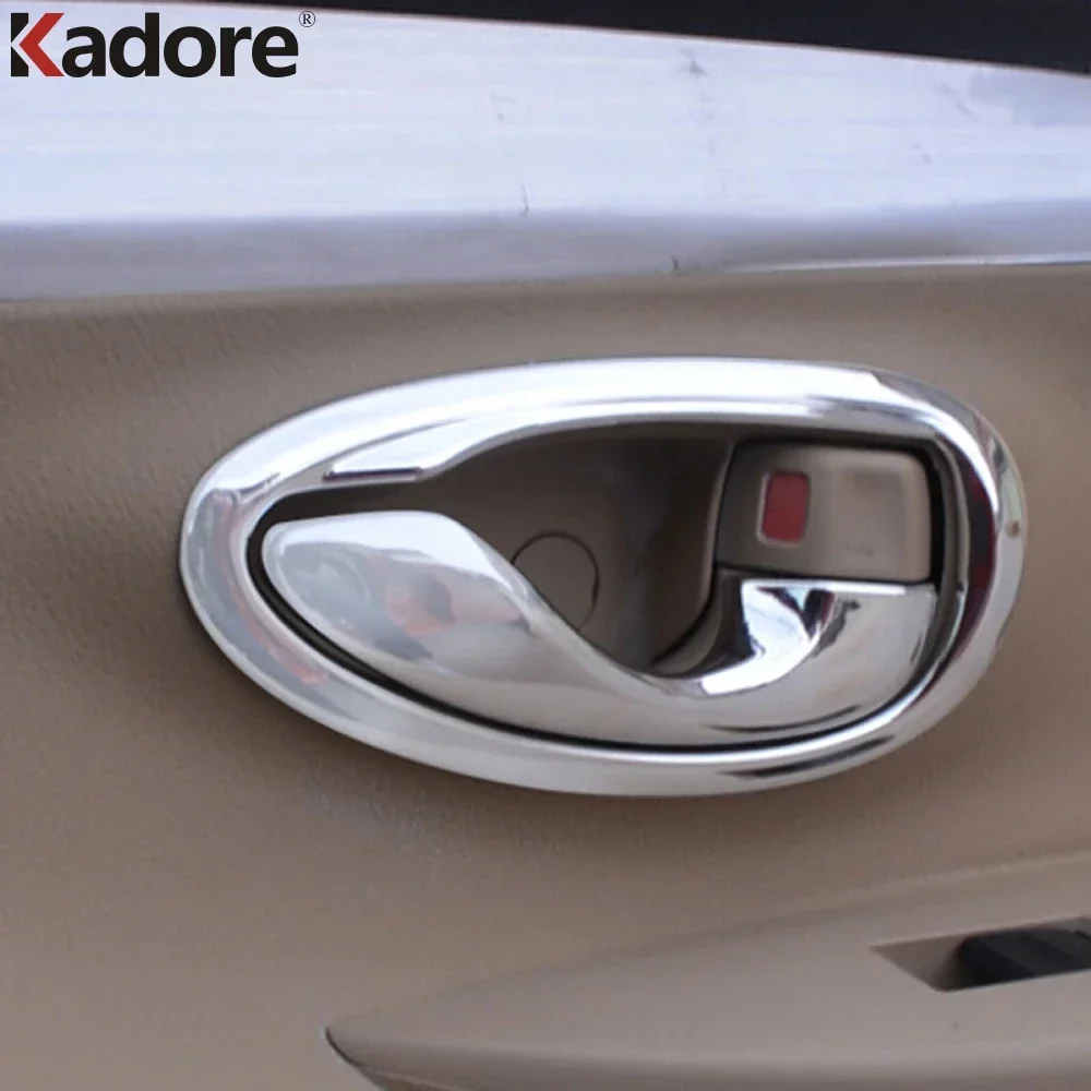 For Toyota Yaris XP150 2014 2015 2016 Hatchback Chrome Interior Door Handle Bowl Cover Trim Protection Car Sticker Accessories