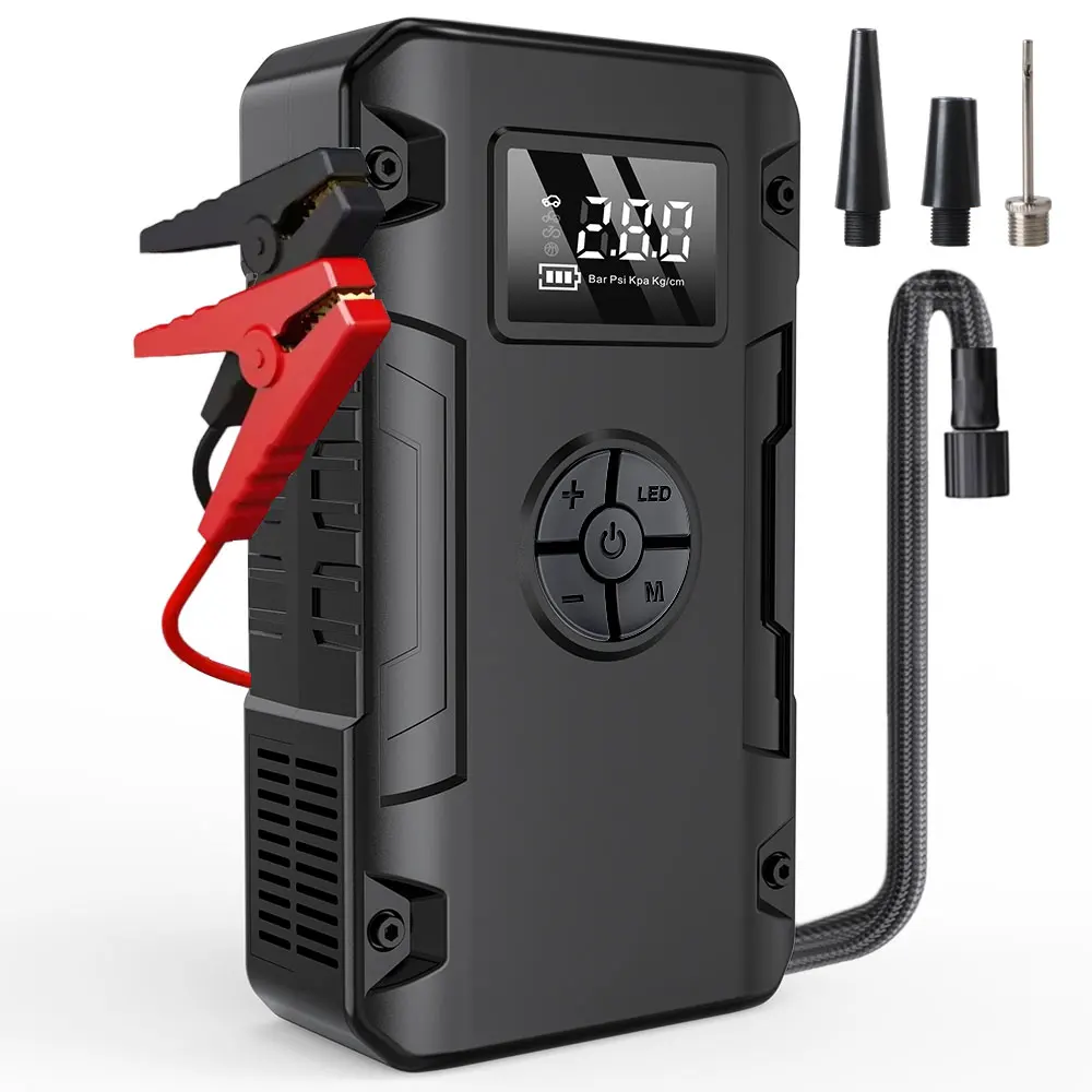 

Стартер автомобильного аккумулятора Power Bank Воздушный насос Автомобильный стартер для активного отдыха Аварийное зарядное устройство Устройство автоматического запуска Аварийный запуск