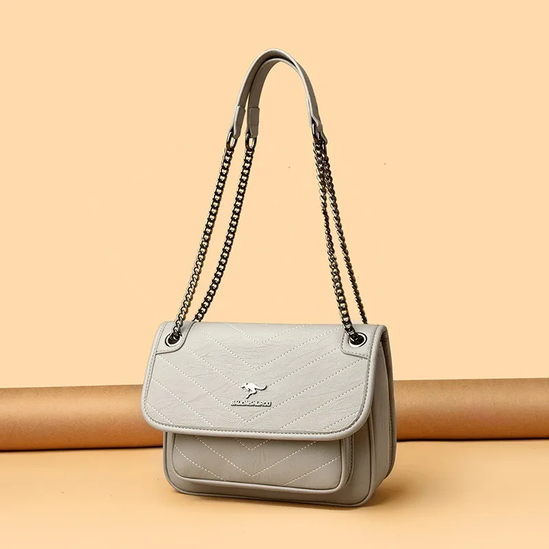 

2025 New Retro Mailman Women's Bag Fashion Casual Chain Bag Large Capacity Women's Shoulder Bag Messenger Bag